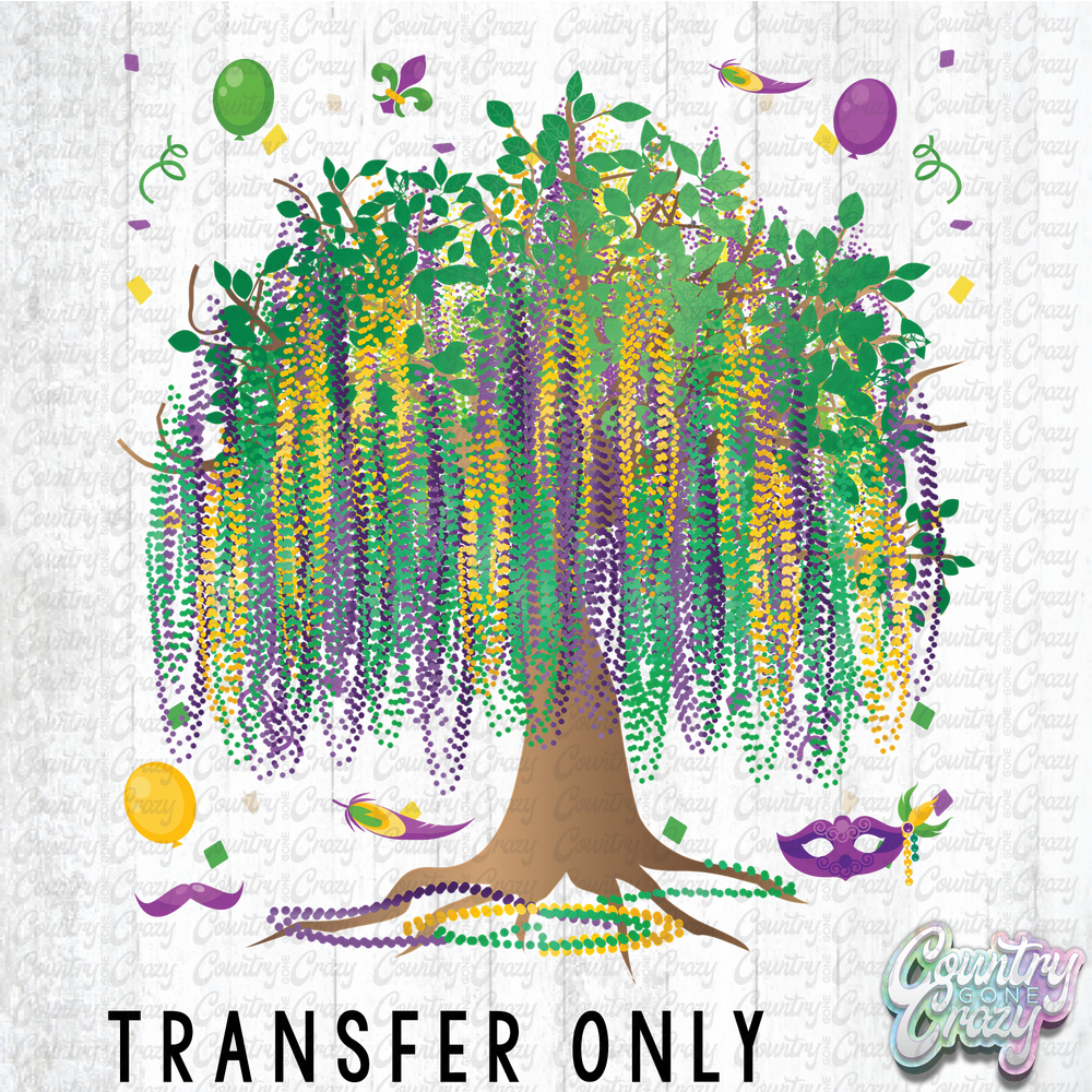 HT4911 • BEADED MARDI GRASS TREE-Country Gone Crazy-Country Gone Crazy