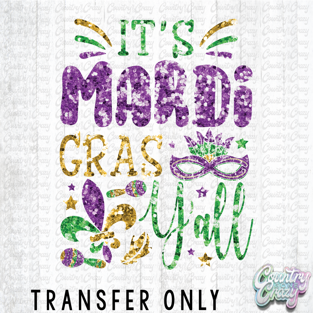 HT4916 • IT'S MARDI GRAS Y'ALL-Country Gone Crazy-Country Gone Crazy