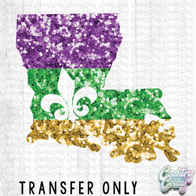 HT4919 • LOUISIANA FAUX GLITTER-Country Gone Crazy-Country Gone Crazy