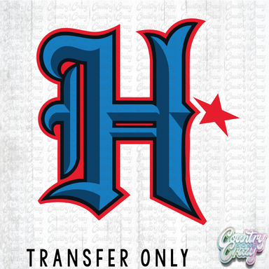 HT5031 • H-TOWN LOGO WITH WHITE OUTLINE-Country Gone Crazy-Country Gone Crazy