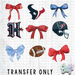 HT5047 • COQUETTE FOOTBALL TEXANS-Country Gone Crazy-Country Gone Crazy