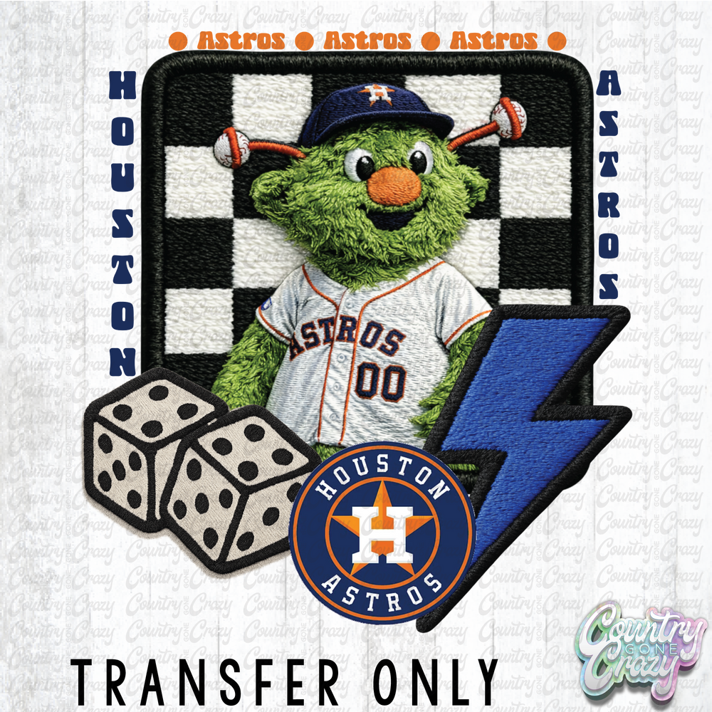 HT5052 • FAUX YARN ORBIT WITH ORANGE LETTERS-Country Gone Crazy-Country Gone Crazy