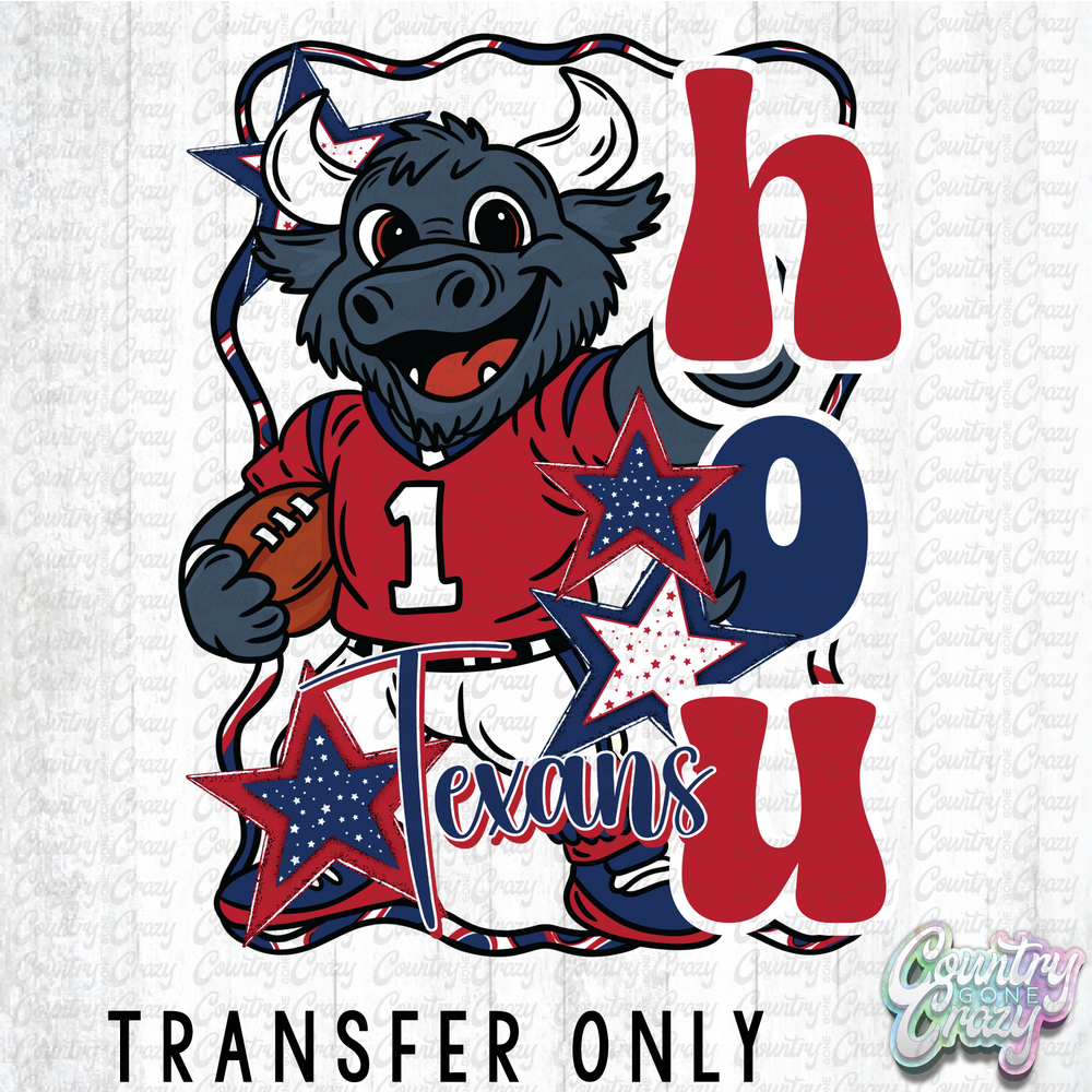 HT5058 • HOU MASCOT TORO-Country Gone Crazy-Country Gone Crazy