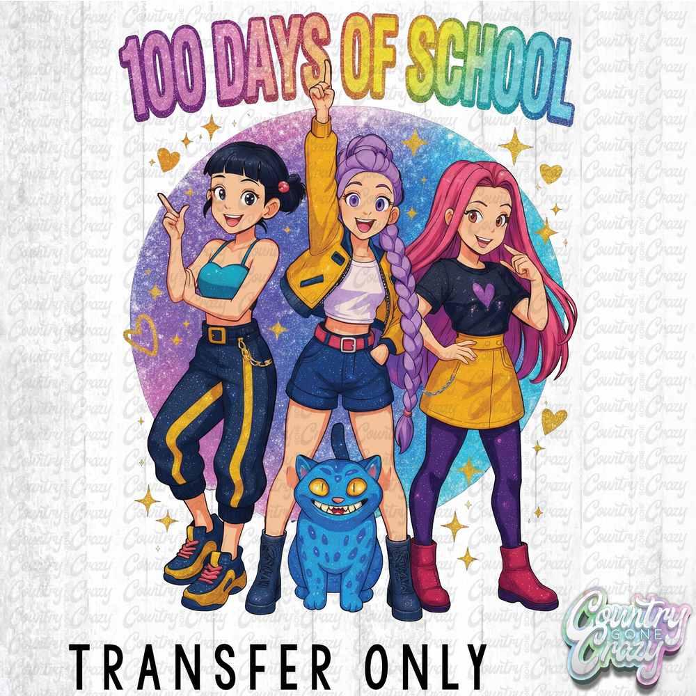 HT5066 • 100 DAYS OF SCHOOL - HUNTRIX-Country Gone Crazy-Country Gone Crazy