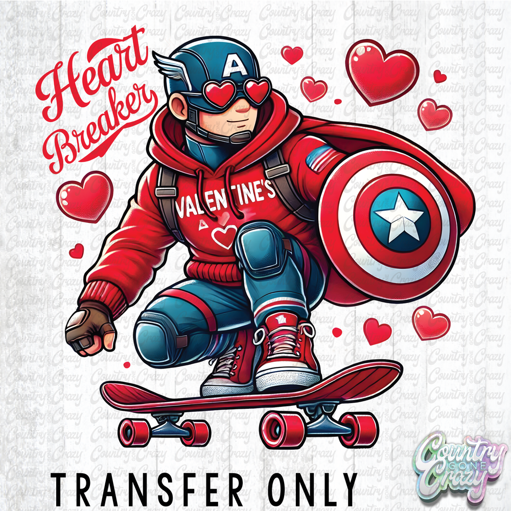 HT5118 • HEART BREAKER - CAPTIAN AMERICA-Country Gone Crazy-Country Gone Crazy