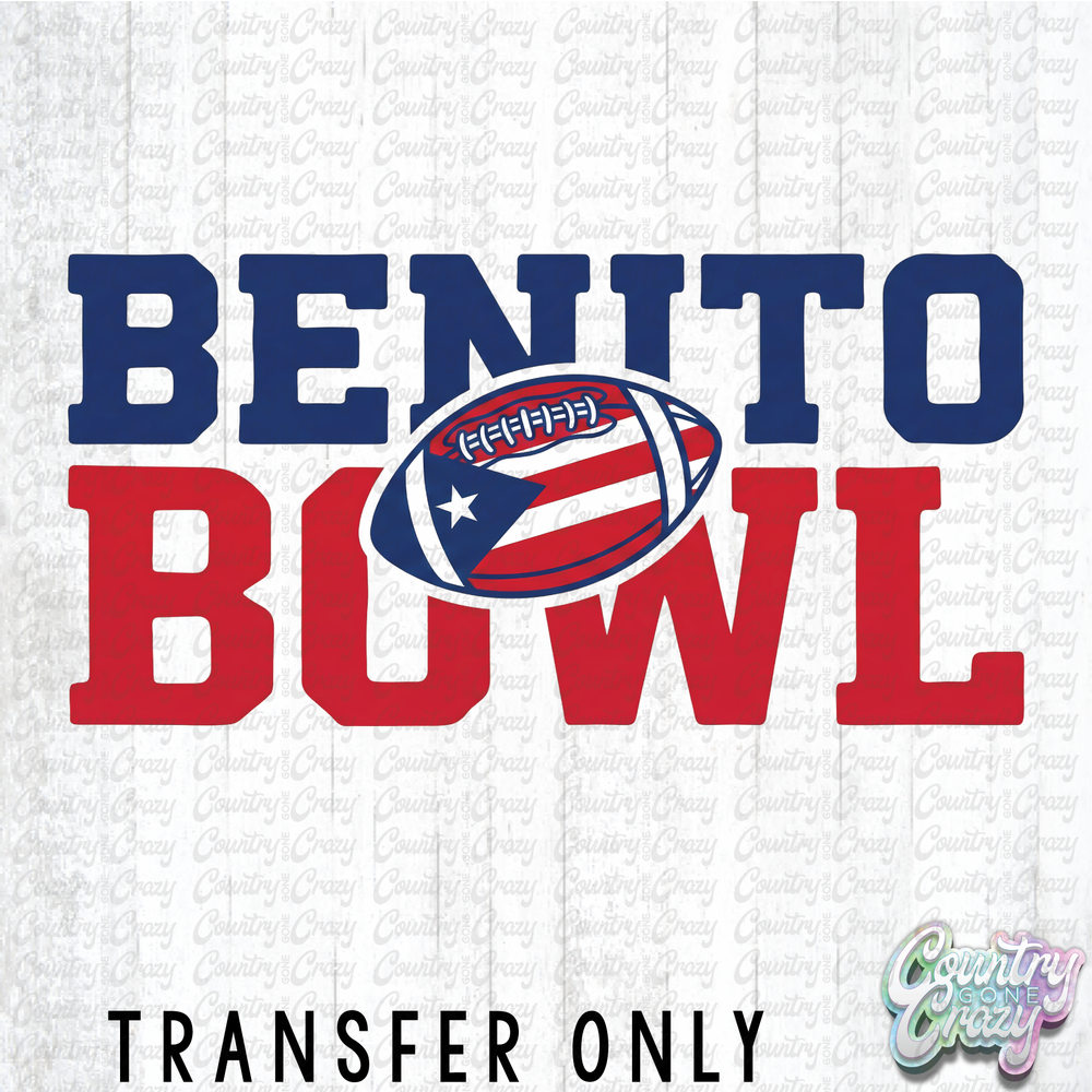 HT5130 • BENITO BOWL WITH FOOTBALL-Country Gone Crazy-Country Gone Crazy