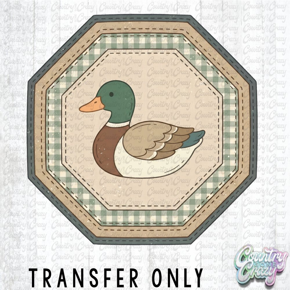 HT5142 • DUCK PATCH WORK-Country Gone Crazy-Country Gone Crazy