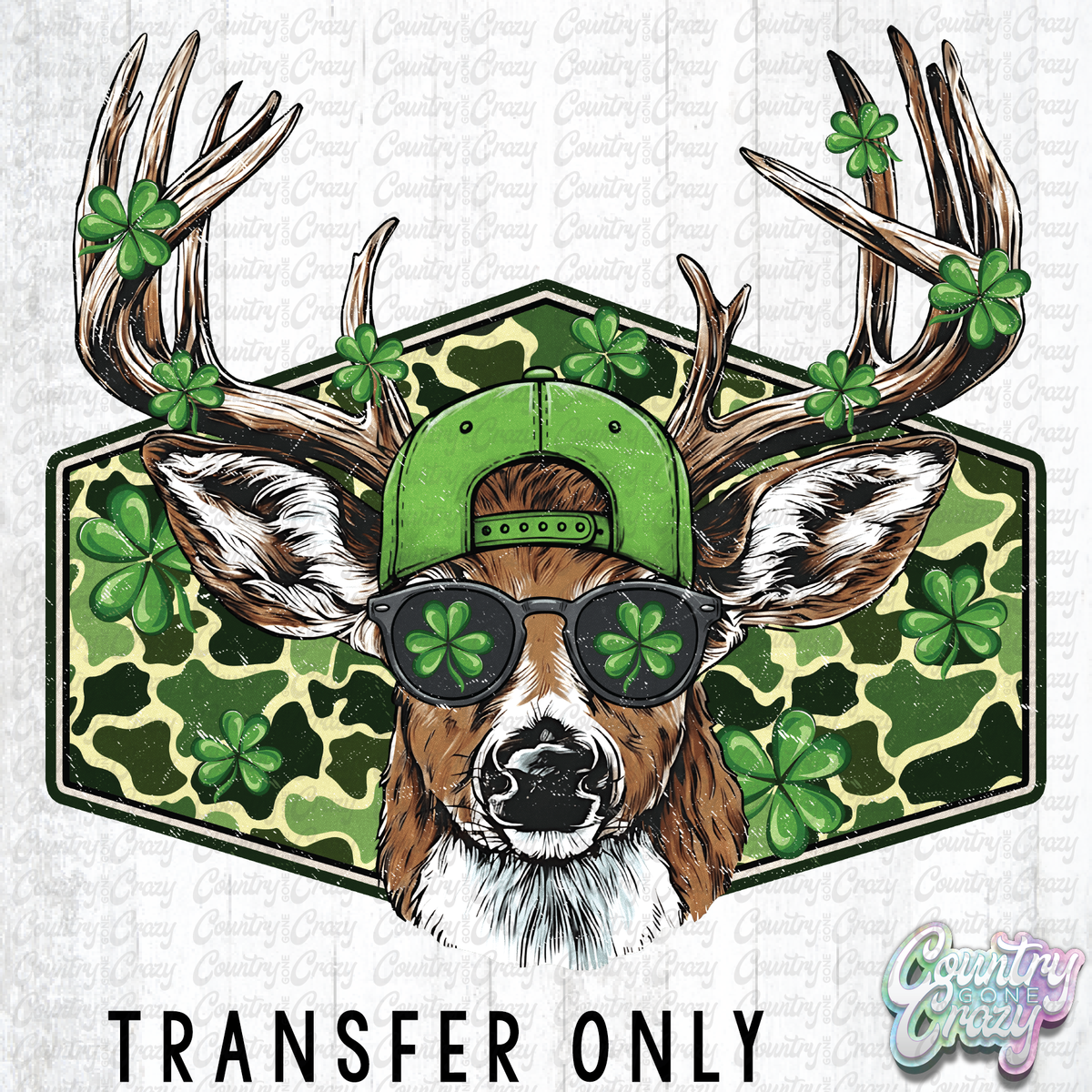 HT5143 • CLOVER DEER — Country Gone Crazy