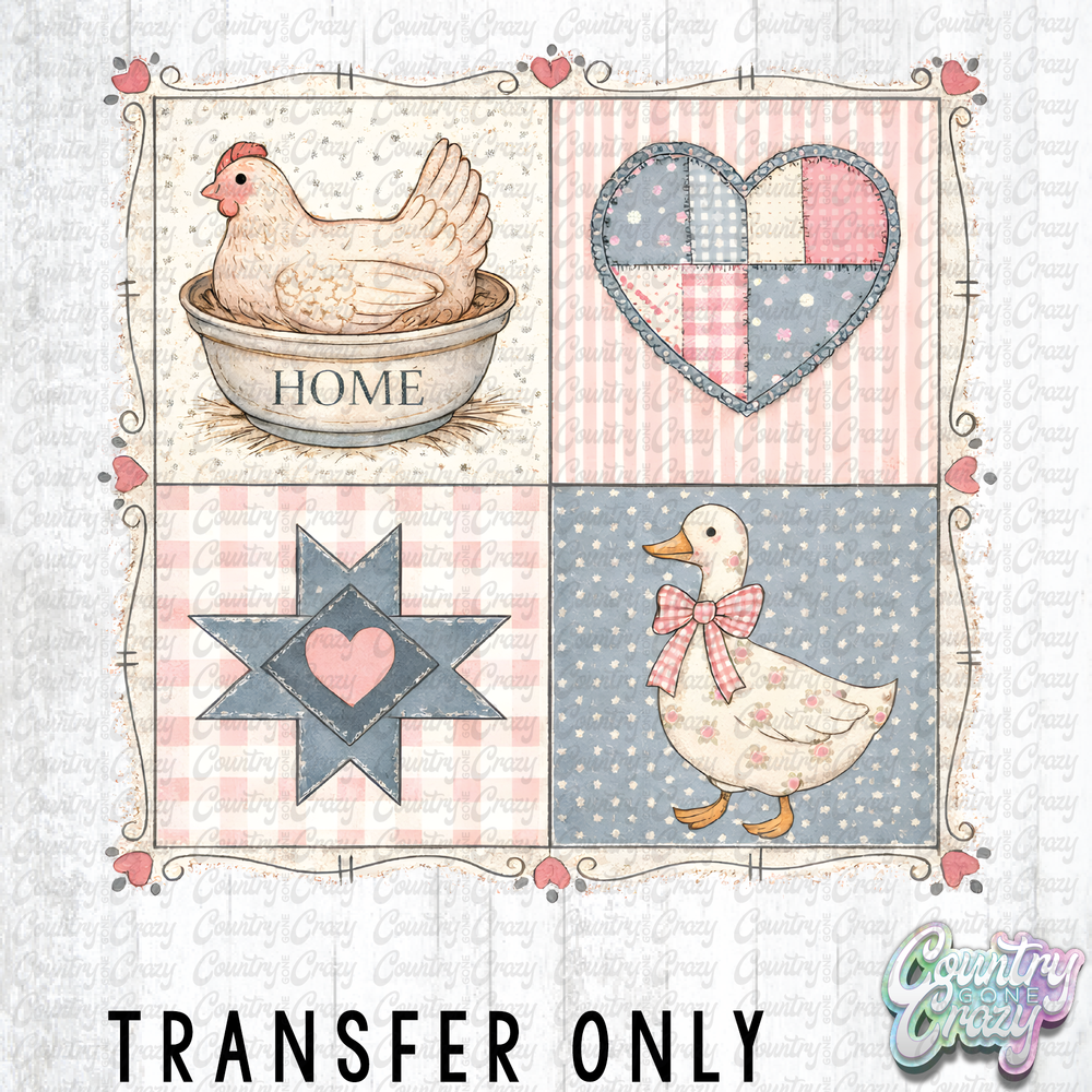 HT5162 • VINTAGE FARM QUILT-Country Gone Crazy-Country Gone Crazy