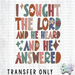 HT5167 • I SOUGHT THE LORD-Country Gone Crazy-Country Gone Crazy