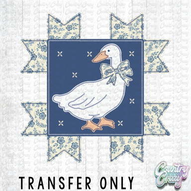 HT5173 • VINTAGE STITCHED DUCK-Country Gone Crazy-Country Gone Crazy