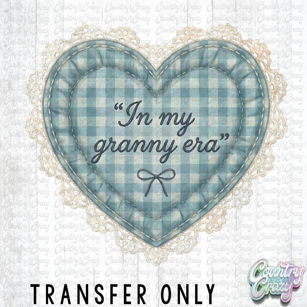 HT5174 • IN MY GRANNY ERA DOILY-Country Gone Crazy-Country Gone Crazy