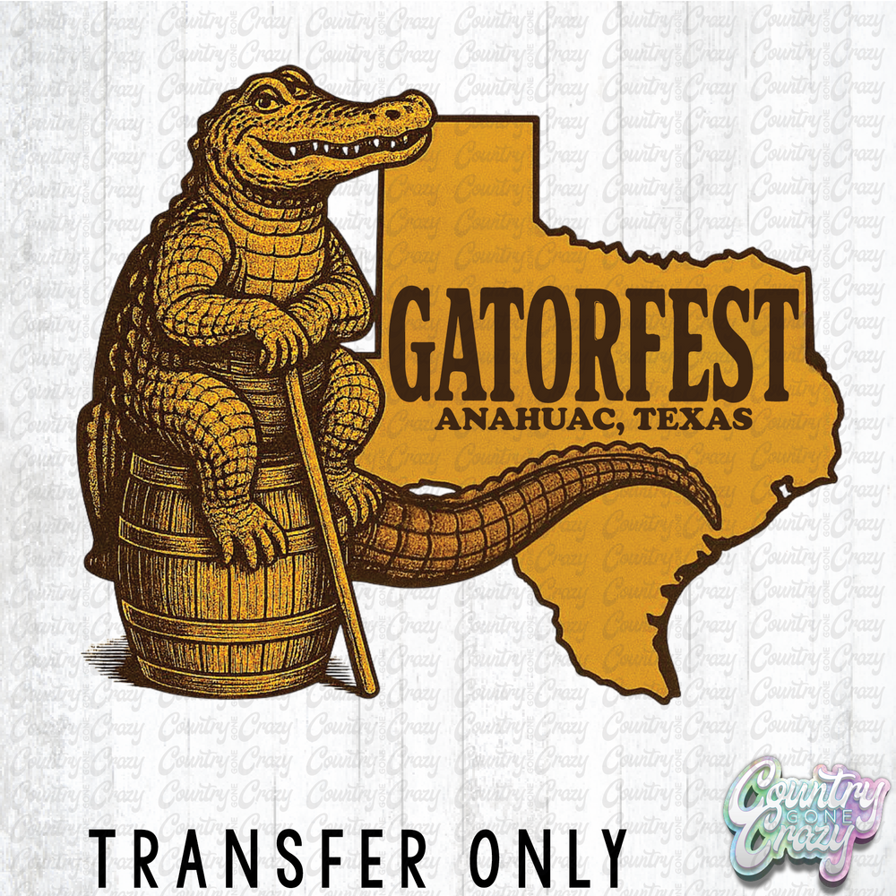 HT4544 • TEXAS GATOR FEST-Country Gone Crazy-Country Gone Crazy