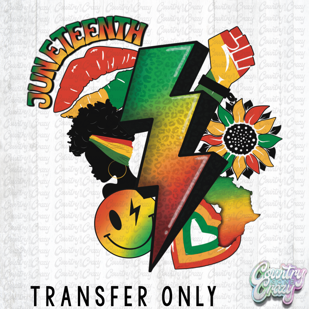 HT2411 • JUNETEENTH BOLT-Country Gone Crazy-Country Gone Crazy