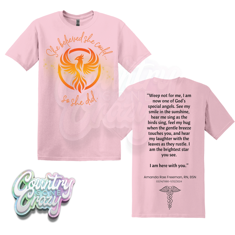 "She believed she could so she did" / T-Shirt-Country Gone Crazy-Country Gone Crazy