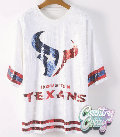 Houston Football White Dress-Country Gone Crazy-Country Gone Crazy