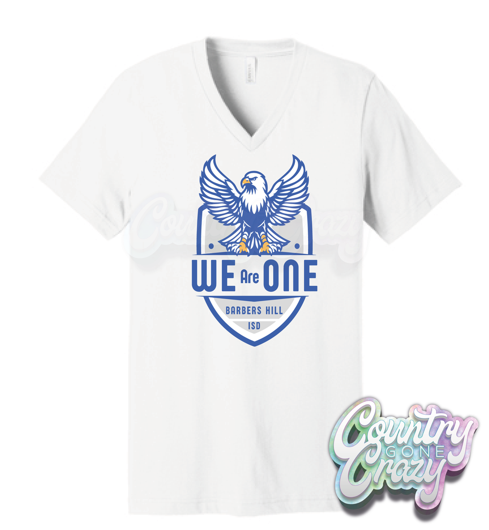 We Are One - Barbers Hill - Bella Canvas V-Neck-Country Gone Crazy-Country Gone Crazy