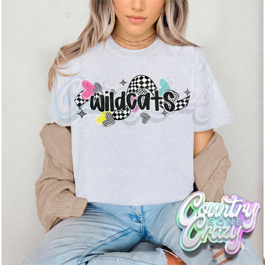 CHECKERED CRUSH • WILDCATS • T-Shirt-Country Gone Crazy-Country Gone Crazy