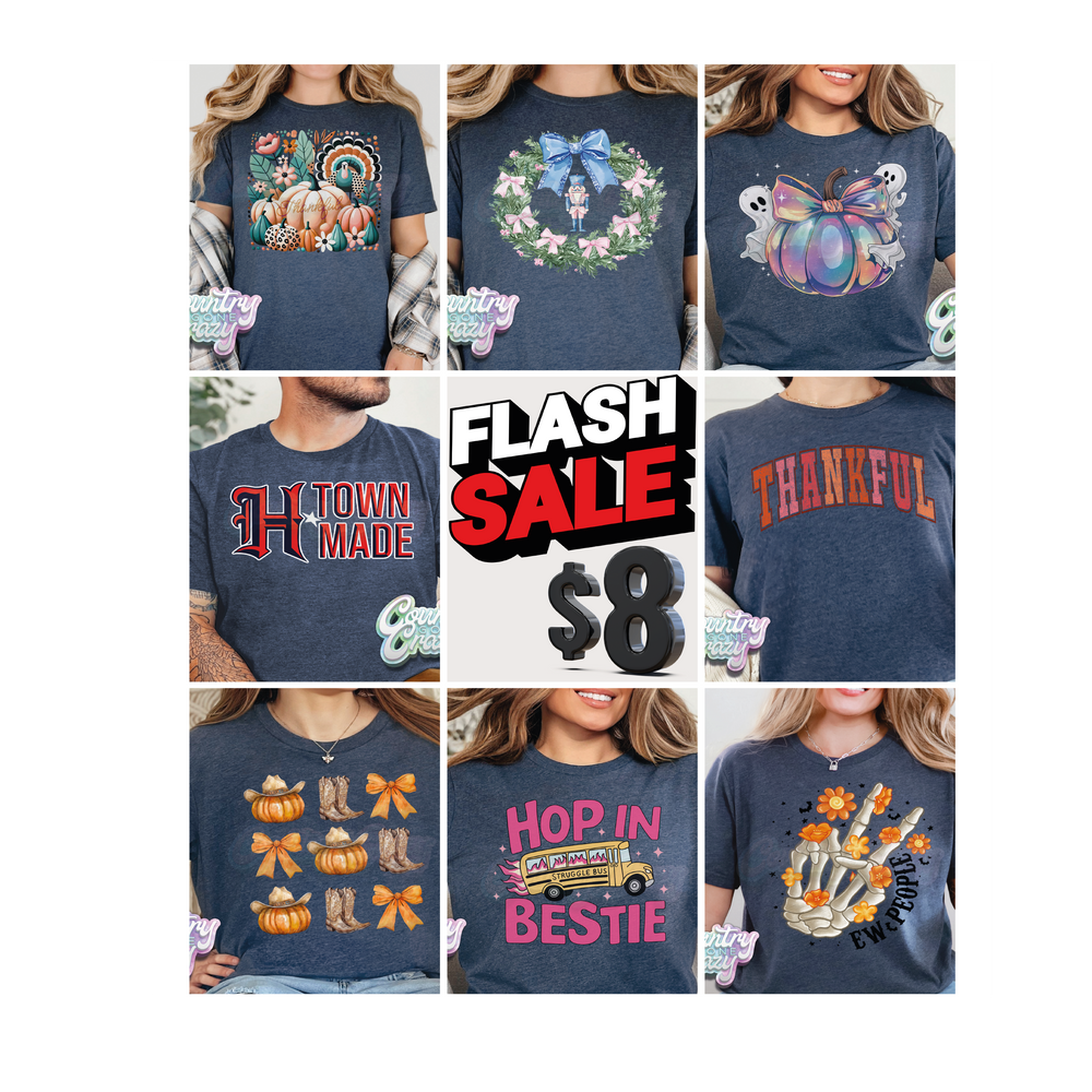 FLASH SALE - $8 BELLA CANVAS HEATHER NAVY-Country Gone Crazy-Country Gone Crazy