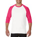 Adult Raglan - Heliconia Sleeves with White Body-Gildan-Country Gone Crazy