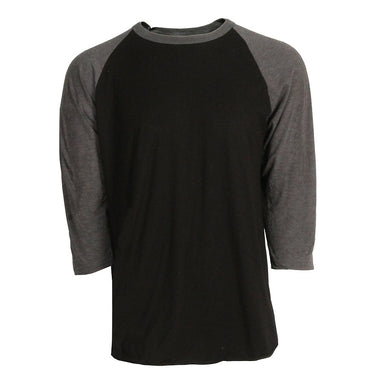 Adult Raglan - Heather Charcoal Sleeves with Black Body-Tultex-Country Gone Crazy