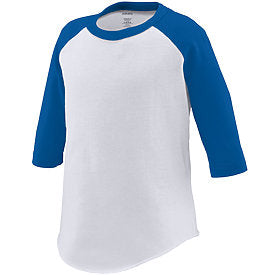 Toddler Raglan - Royal Sleeves with White Body-Augusta-Country Gone Crazy