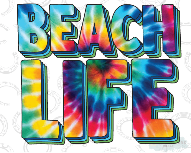 HT1002 • Beach Life Tie Dye-Country Gone Crazy-Country Gone Crazy
