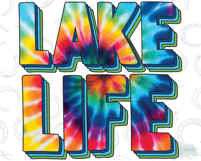 HT1004 • Lake Life Tie Dye-Country Gone Crazy-Country Gone Crazy