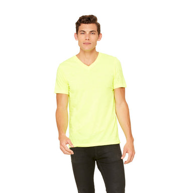 Bella Canvas - Neon Yellow - Unisex V-Neck-Bella + Canvas-Country Gone Crazy