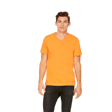 Bella Canvas - Orange - Unisex V-Neck-Bella + Canvas-Country Gone Crazy