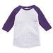 Toddler Raglan - Grey Body with Vintage Purple Sleeves-Rabbit Skins-Country Gone Crazy