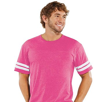 Vintage Hot Pink - Adult Football Tee-LAT-Country Gone Crazy