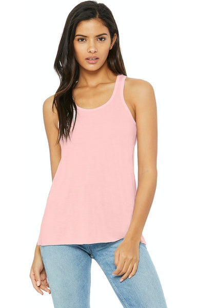 Soft Pink - Flowy Racerback Tank-Bella + Canvas-Country Gone Crazy