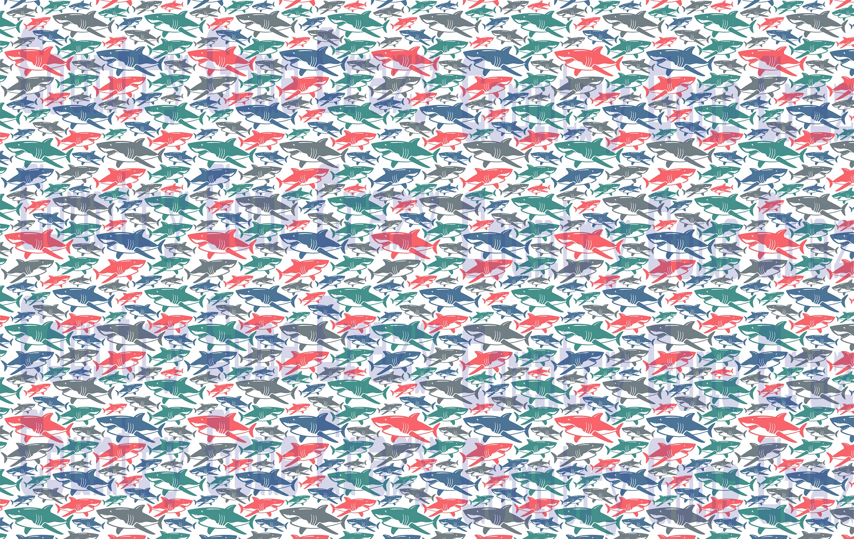 AP014 - Multi-Colored Sharks-Country Gone Crazy-Country Gone Crazy
