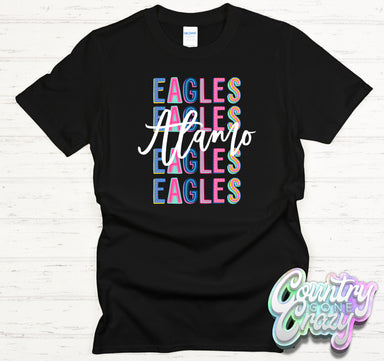 Alamo Elementary Fun Letters - T-Shirt-Country Gone Crazy-Country Gone Crazy