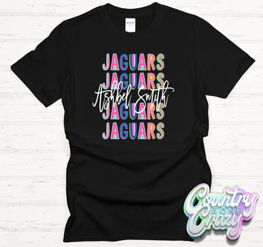 Ashbel Smith Jaguars Fun Letters - T-Shirt-Country Gone Crazy-Country Gone Crazy