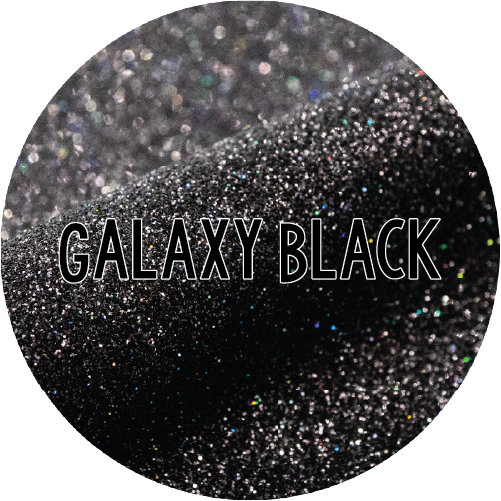 Galaxy Black - Glitter HTV