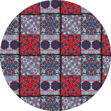 BA004 - Red & Blue Quilt-Country Gone Crazy-Country Gone Crazy