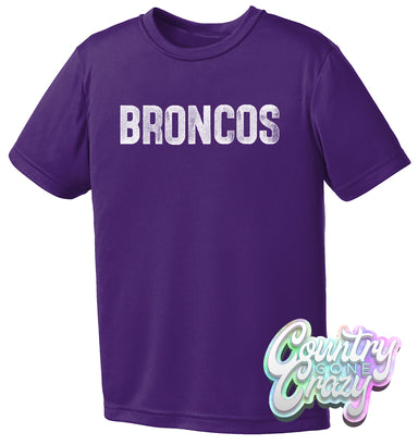 BRONCOS Distressed - Dry-Fit-Port & Company-Country Gone Crazy