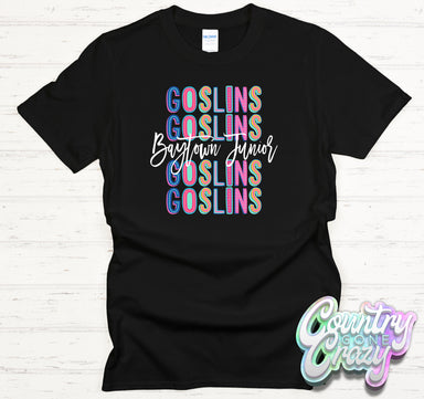 Baytown Junior Goslins Fun Letters - T-Shirt-Country Gone Crazy-Country Gone Crazy