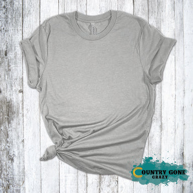 Athletic Heather - Short Sleeve T-shirt-Bella + Canvas-Country Gone Crazy