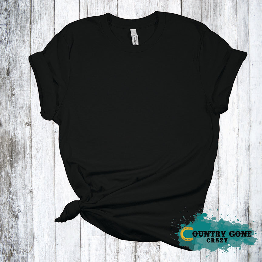 Black - Short Sleeve T-Shirt-Bella + Canvas-Country Gone Crazy