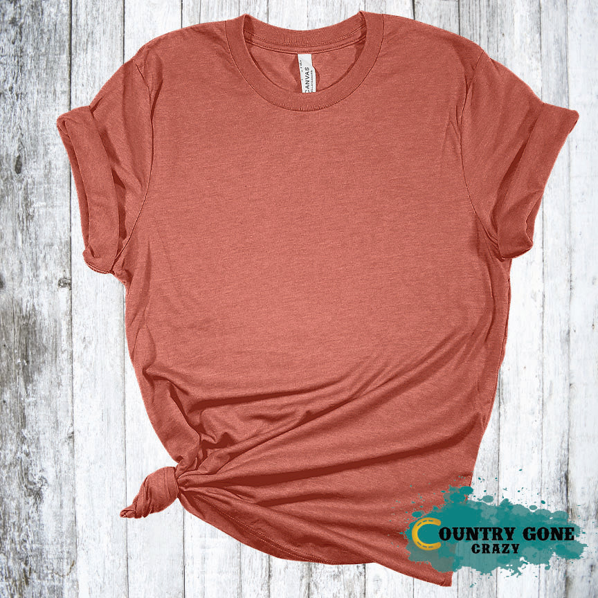 Heather Clay - Short Sleeve T-shirt-Bella + Canvas-Country Gone Crazy