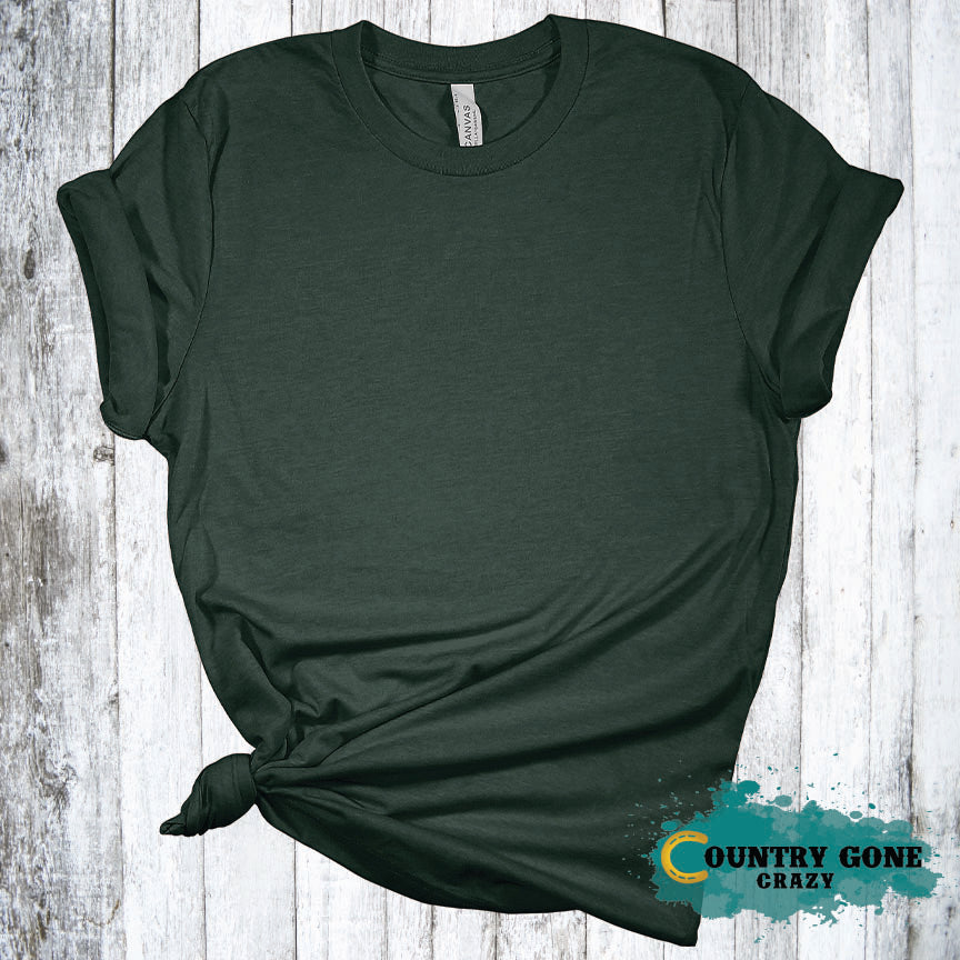 Heather Forest - Short Sleeve T-Shirt-Bella + Canvas-Country Gone Crazy