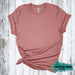 Heather Mauve - Short Sleeve T-Shirt-Bella + Canvas-Country Gone Crazy