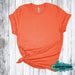 Heather Orange - Short Sleeve T-Shirt-Bella + Canvas-Country Gone Crazy