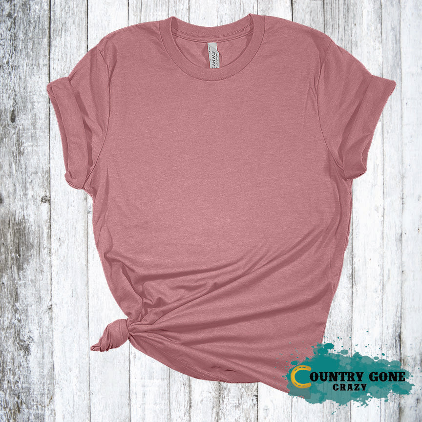 Heather Orchid - Short Sleeve T-Shirt-Bella + Canvas-Country Gone Crazy