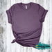 Heather Team Purple - Short Sleeve T-shirt-Bella + Canvas-Country Gone Crazy