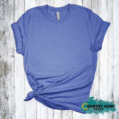 Heather Royal - Short Sleeve T-shirt-Bella + Canvas-Country Gone Crazy