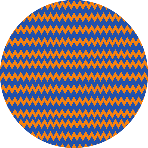 CH014 - Blue & Orange Chevron-Country Gone Crazy-Country Gone Crazy
